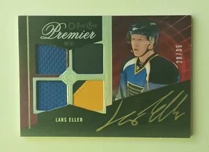 2009-10 O-Pee-Chee Premier Gold Spectrum Rookie Mem Auto Lars Eller /35 Blues - Picture 1 of 2