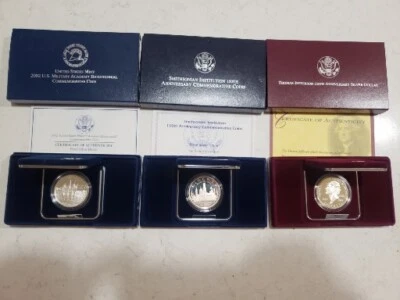 2002 US Military Smithsonian 150th Thomas Jefferaon Proof Silver Dollar Coin COA - Image 1 of 4