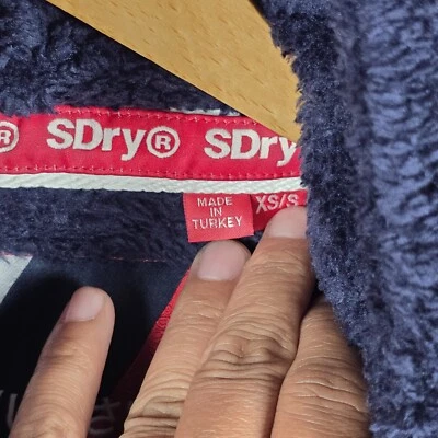 Superdry Sudadera con Capucha Mujer XS Chaqueta con Capucha Informal Rojo Blanco Azul Frío Invierno Envío Gratis Foto 1 de 4