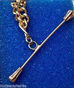 BATON TWIRLING GOLD  BRACELET, 1.5" BATON CHARM , GREAT GIFT FOR BATON TWIRLERS - Picture 1 of 1