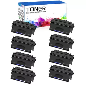 Paquete de 8 tóneres negros de alto rendimiento CE505X 05X para HP Laserjet P2055x P2055dn P2055d - Imagen 1 de 23