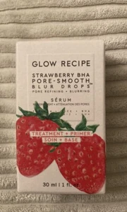 Glow Recipe Strawberry Bha Pore-Smooth Blur Drops Serum 1 oz Vegan Skincare New - Picture 1 of 1