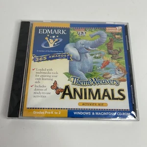 Edmark ThemeWeavers Animals Pc Mac Brand New CD Jewel Case Win10 8 7 - Picture 1 of 3