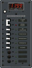 Blue Sea - 8406B-BSS Panel AC 10 pos w/Main and Multimeter (1EA)