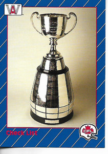 1991 All World Canadian Football CFL Checklist Card #88