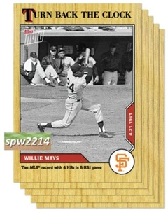 2020 Topps Now Turn Back the Clock Bundle (5 cards) #31-#35 - Picture 1 of 5