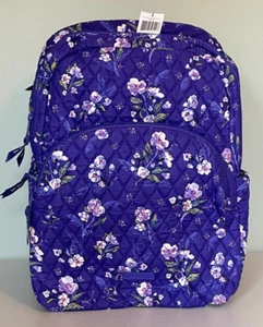 Vera Bradley Essential Large Backpack WILD ROSES MSRP $159 ~ NWT - Picture 1 of 6