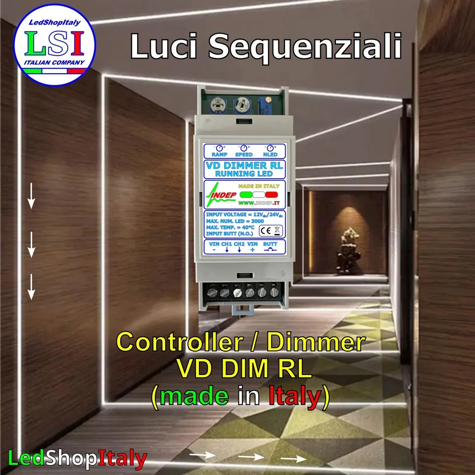 Dimmer Led che camminano Striscia led digitale COB - Made in Italy - PROMO - Immagine 1 di 4