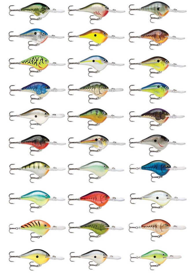 Rapala Dives-To Series DT14 2 3/4 pulgadas madera balsa crankbait bajo y señuelo Walleye Foto 1 de 1