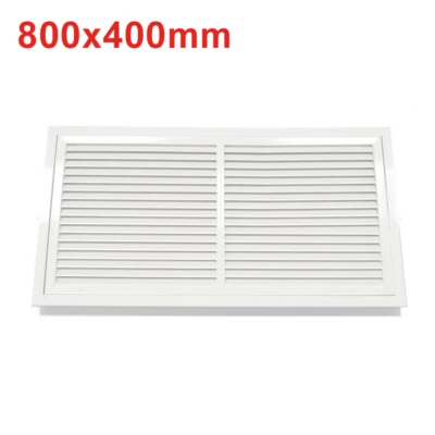 Griglia di ripresa in alluminio bianca 800x400mm con filtro incluso - apertura P - Imagen 1 de 3