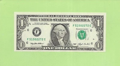 1993 ..UNCIRC $1  F 5150 2272 C  .... 1993 $1  F-C      NICE NOTE        FRN - Image 1 of 2