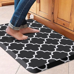 Alfombra/alfombra de cocina acolchada antifatiga, 17,3"x 28", PVC antideslizante resistente... - Imagen 1 de 7