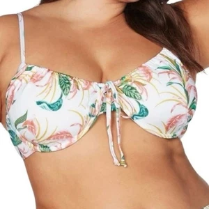 NUEVO Top de bikini Artesands April Spritz Degas con aros TALLA 20 blanco - Imagen 1 de 5