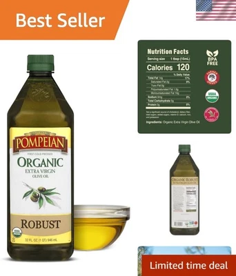 Auténtico aceite de oliva virgen extra orgánico 32 fl oz USDA para aderezos y adobos Foto 1 de 4