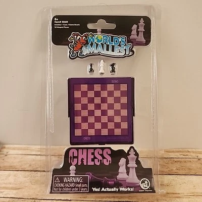 New World's Smallest Miniature CHESS SET Board Game Toy - Image 1 of 4