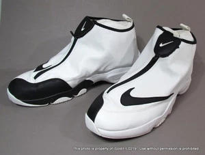 NIKE Air Zoom Flight EL GUANTE TALLA 14 Blanco, Verde Venenoso Gary Payton 616773-100 - Imagen 1 de 8