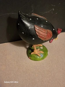 Nueva estatuilla decorativa de pollo pintada a mano  - Imagen 1 de 5