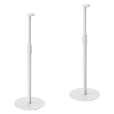 2pc Verdante Height Adjustable Speaker Floor Stand for SONOS ERA 100 & 300 White - image 1 of 3