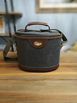 Pierre Cardin Carry on Vanity Travel Luggage Bag Shoulder Strap Striped Unisex  - Image 1 of 4