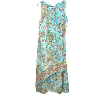 Vestido De Colección Rene Derhy de Gasa Capas Asimétricas Hada Caprichoso Pastel Para Mujer’s M Foto 1 de 4