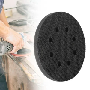 2X 5" (125mm) 8-Hole Soft Sponge Interface Pad For Sanding Pads Hook & Loop - Picture 1 of 11