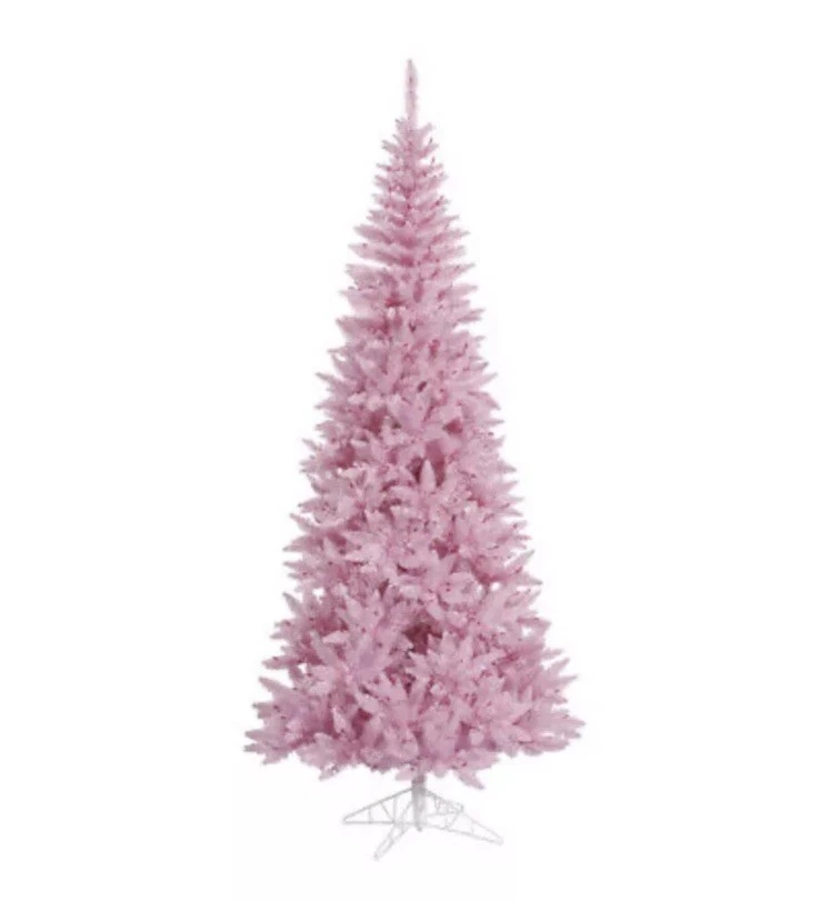 Vickerman 6.5'x34” Pink Slim Fir Christmas Tree 948T - K163665