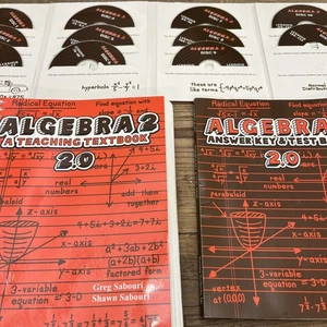 Teaching Textbooks 2.0 Algebra 2 Automated Grading CDs Answer Key Test (M) - Picture 1 of 16