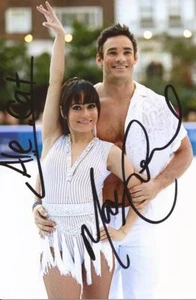 DANCING ON ICE: MAX EVANS & ALE IZQUIERDO SIGNED 6x4 PORTRAIT PHOTO+COA - Picture 1 of 1