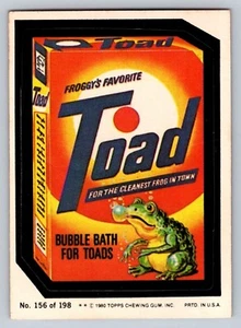 Vintage 1980 Topps Wacky Packages Toad Trading Card # 156 of 198 - Picture 1 of 2