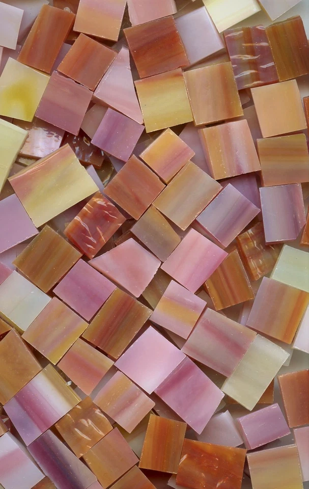 Mosaic Glass: PAINTED DESERT MIX, 5-ounce Stained Glass pack (about 100 Pieces) - Image 1 of 1