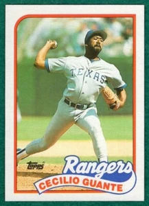 Cecilio Guante - 1989 Topps #766 - Texas Rangers Baseball Card - Picture 1 of 2