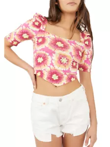 Free People Give Me More Crop Top Pop Combo Talla S - Imagen 1 de 1