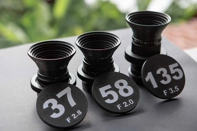 Juego de lentes Cine Mod soviéticas/rusas/URSS 37/58/85/135 mm para montaje Canon EF Foto 1 de 4