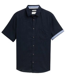 Tom Tailor Herren Kurzarm Hemd COTTON LINEN SHIRT - Regular Fit S - 3XL - Bild 1 von 9