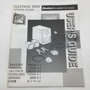 1997 Gateway 2000 Boston Acoustics MicroMedia Speaker System User’s Guide - Picture 1 of 5