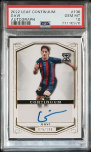 2022 Leaf ENCASED Continuum GOLD GAVI 1st ROOKIE AUTO # 75 /199 PSA 10 GEM MINT - Picture 1 of 2