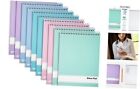 Spiral Steno Pads, 10 Pack, 6 X 9 Inches, 80 Sheets, White Paper, Gregg Rule,