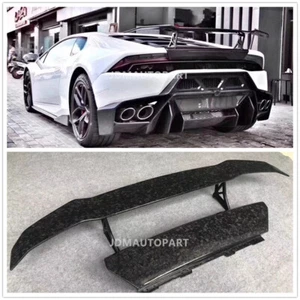 Forged Carbon Fiber Rear Wing With Base For Lamborghini LP580 LP610 VS Style - Bild 1 von 7