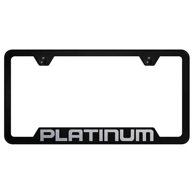 Ford Platinum Laser Etched Logo Cut-Out License Plate Frame - Image 1 of 3