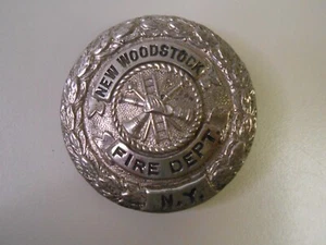 Vintage New Woodstock New York Fire Department Badge Pin - Picture 1 of 3