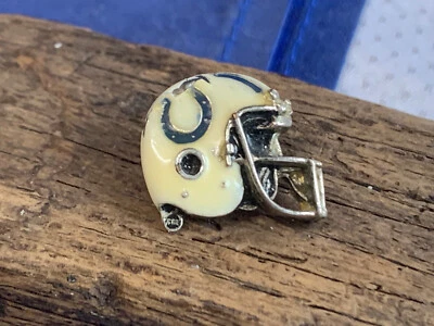 Vtg Baltimore Colts Tie Tack Football Helmet NFL Fashion Jewelry Lapel Suit Pin - Image 1 of 4