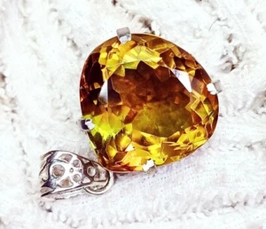 54.40 Ct Color Changing Zultanite GS Solid Silver Pendant Certified Loose Gems - Picture 1 of 12