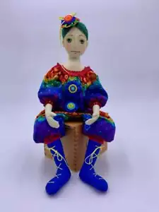 Cloth Art Doll Pattern "Bean Bag Betty" By Diana Baumbauer - Picture 1 of 3