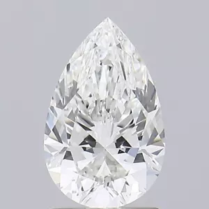 1.51 Cts Pear Cut IGI Certified Lab Grown CVD Diamond G Color VVS2 Clarity STONE - Picture 1 of 12