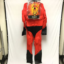 Disguise Mens Orange Black Mr. Incredible Deluxe Muscle Costume Size L-XL