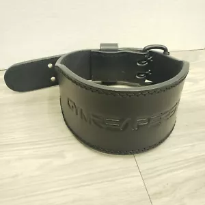 Gymreapers 10 mm 4" Gewichthebergürtel schwarz Doppelzinken 26”-33” Leder XS - Bild 1 von 14
