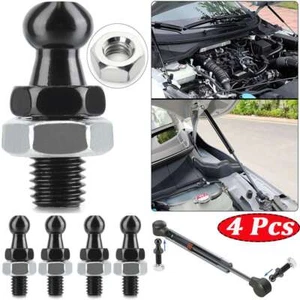 4X Ball Stud Mounting 10 mm 1/2 Inch Thread Shaft for Gas Prop Strut Spring Lift - Picture 1 of 13