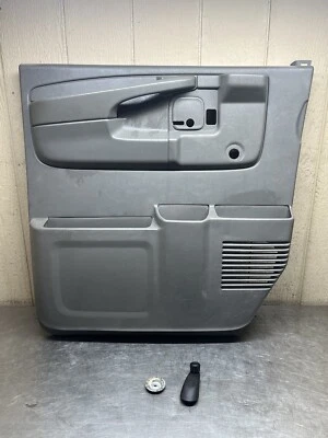 2003-2015 GMC VAN SAVANA 2500 Front Driver Door Trim Panel Dark Gray - Image 1 of 4