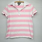 Lauren Ralph Lauren Pink Polo Shirt Womens Size XL Distressed