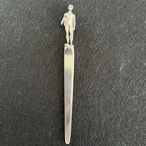 Tiffany & Co Sterling Silver Jockey Letter Opener equestrian horse saddle - Picture 1 of 13